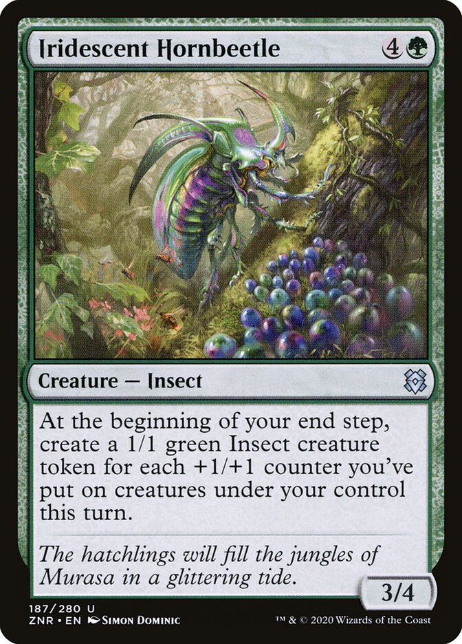 Iridescent Hornbeetle - Zendikar Rising (Uncommon) [ZNR-187]