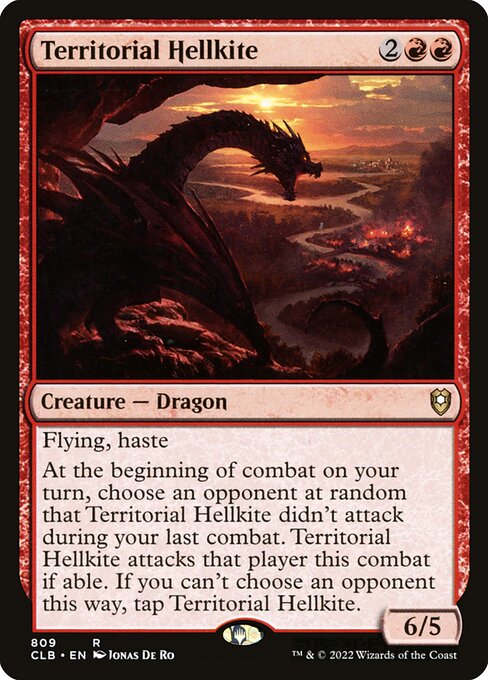 Territorial Hellkite – Commander Legends: Battle for Baldur's Gate (CLB-809) Magic: The Gathering card | LC-REM-20260804-15339680039244-21618490-f33b-4607-ac61-25df8cb096a1 Image principale du produit