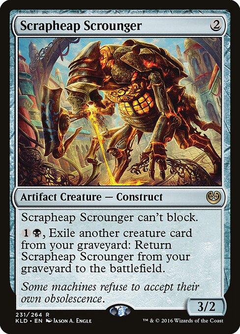 Scrapheap Scrounger – Kaladesh (KLD-231) Magic: The Gathering card Main image