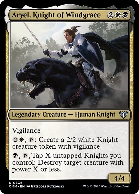 Aryel, Knight of Windgrace – Commander Masters (CMM-336) Magic: The Gathering card Hauptbild