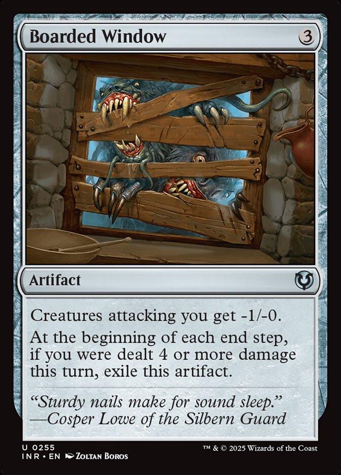 Magic-kaart Boarded Window INR-255 uit Innistrad Remastered (Uncommon)