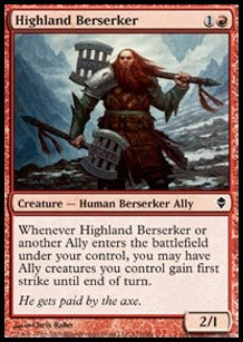Highland Berserker - Zendikar (Common) [ZEN-132] Hauptbild