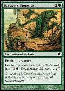 Savage Silhouette - Zendikar (Common) [ZEN-181] Hauptbild