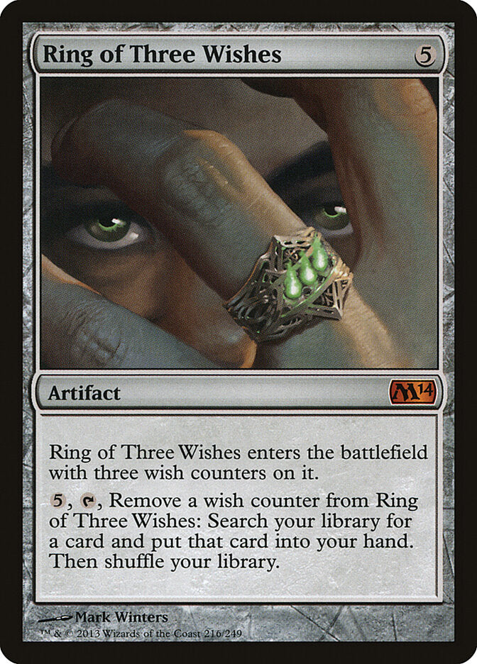 Magic-kaart Ring of Three Wishes M14-216 uit Magic 2014 (Mythic) Image principale du produit