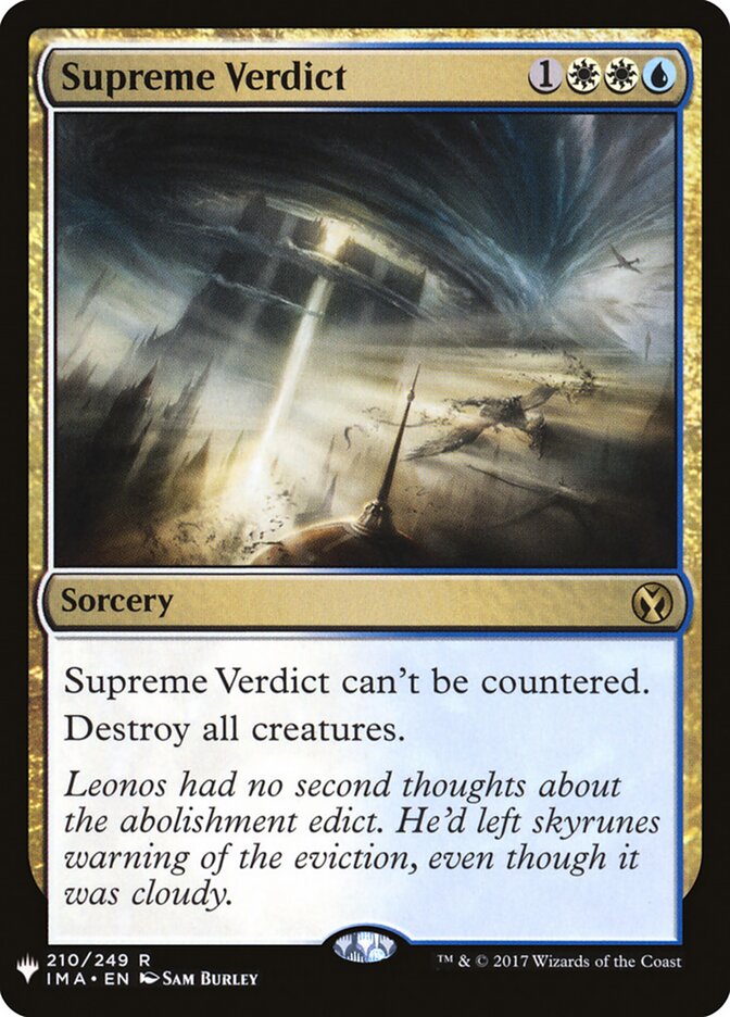 Magic-kaart Supreme Verdict MYS-210 uit Mystery Booster (Rare) Main image