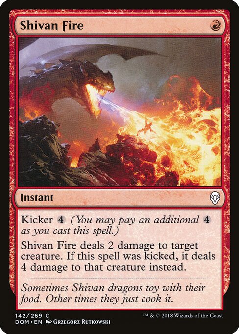 Shivan Fire – Dominaria (DOM-142) Magic: The Gathering card