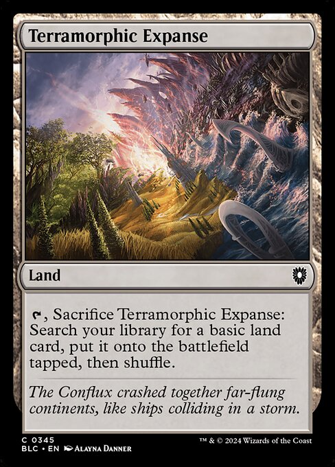 Terramorphic Expanse – Commander: Bloomburrow (BLC-345) Magic: The Gathering card
