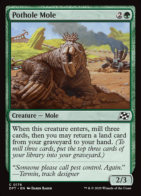 Pothole Mole – Aetherdrift (DFT-176) Magic: The Gathering card