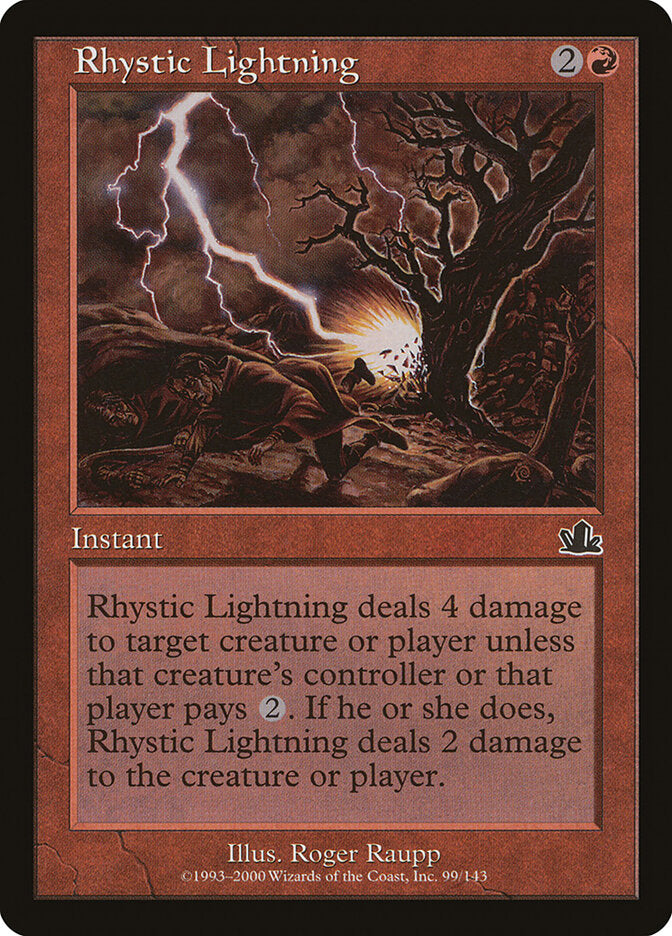 Rhystic Lightning - Prophecy (Common) [PCY-99]