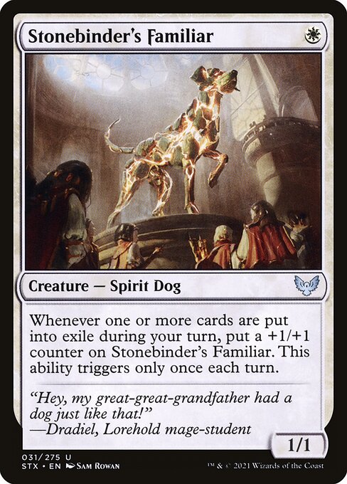 Stonebinder's Familiar – Strixhaven: School of Mages (STX-31) Magic: The Gathering card | LC-REM-20260804-15909430952268-21de4a01-98d3-4af3-9c6e-29e16d2c1767