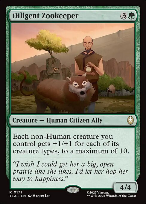 Diligent Zookeeper – Magic: The Gathering | Avatar: The Last Airbender (TLA-171) Magic: The Gathering card
