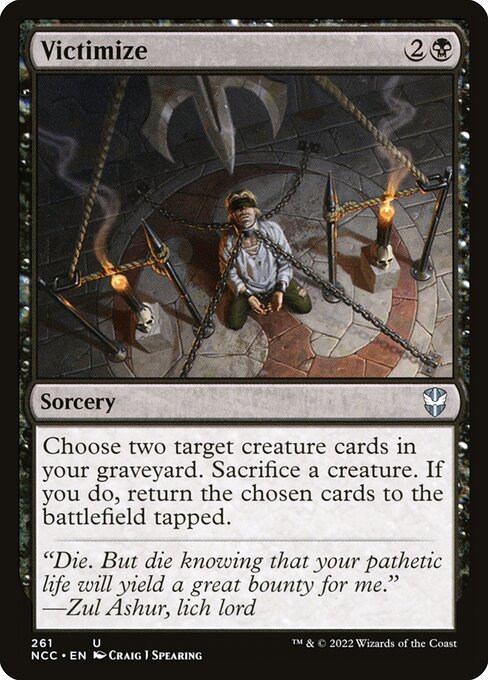 Victimize – New Capenna Commander (NCC-261) Magic: The Gathering card | LC-REM-20260804-15681709244748-22000809-20ff-4620-82e9-ddc4299f6e95
