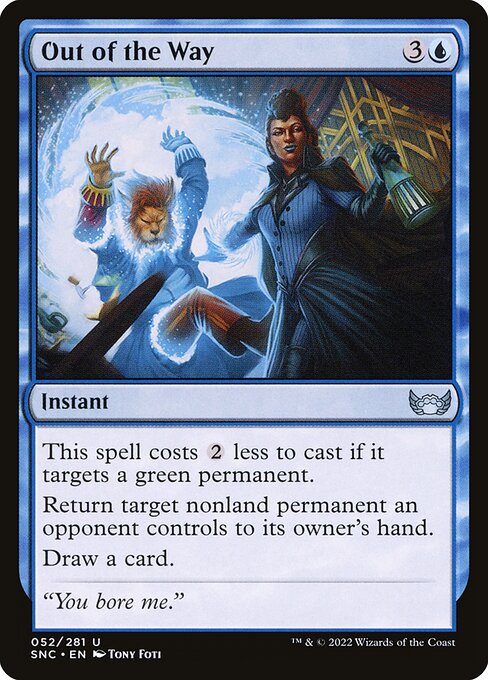 Out of the Way – Streets of New Capenna (SNC-52) Magic: The Gathering card
