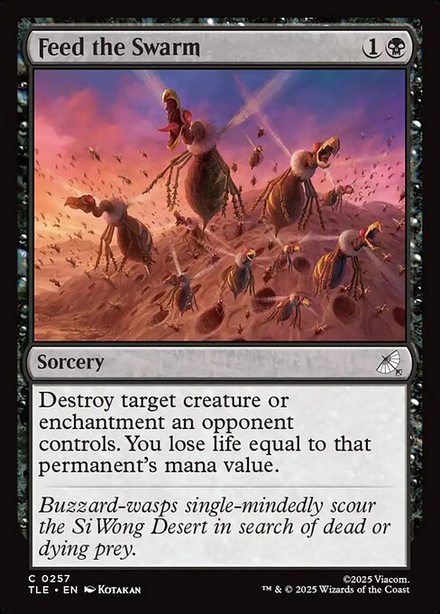 Feed the Swarm – Magic: The Gathering | Avatar: The Last Airbender: Eternal (TLE-257) Magic: The Gathering card