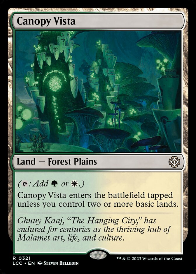 Magic-kaart Canopy Vista LCC-321 uit Commander: The Lost Caverns of Ixalan (Rare) Imagen principal del producto