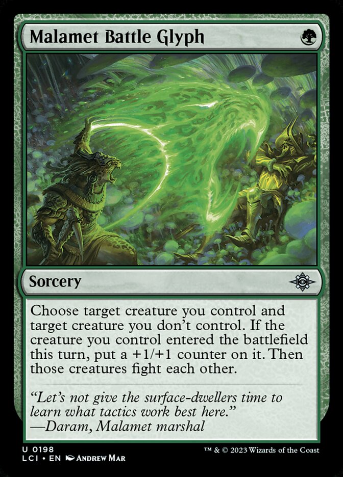 Magic-kaart Malamet Battle Glyph LCI-198 uit The Lost Caverns of Ixalan (Uncommon)