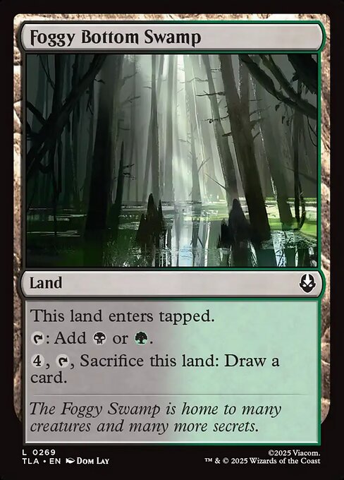 Foggy Bottom Swamp – Magic: The Gathering | Avatar: The Last Airbender (TLA-269) Magic: The Gathering card