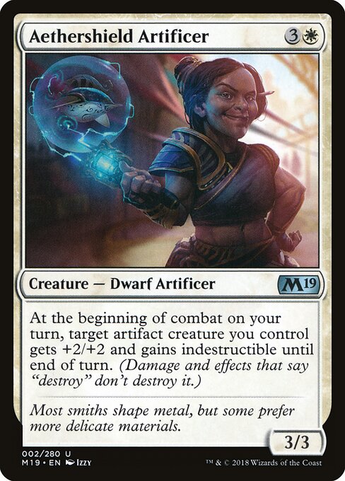 Aethershield Artificer – Core Set 2019 (M19-2) Magic: The Gathering card Image principale du produit