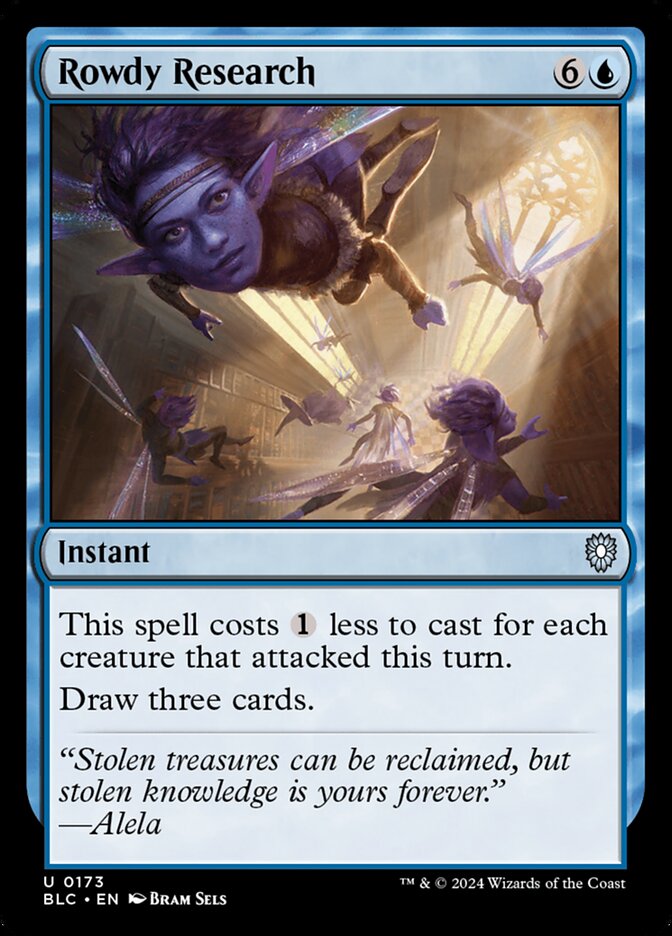 Rowdy Research - Commander: Bloomburrow (Uncommon) [BLC-173]