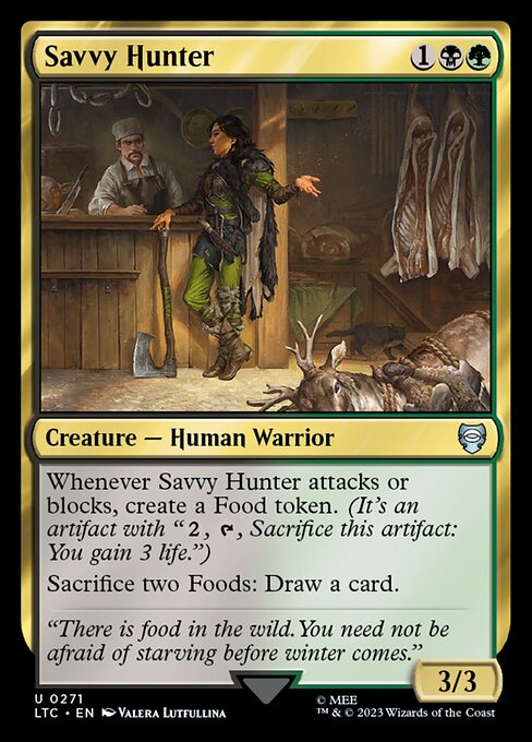 Savvy Hunter – Commander: The Lord of the Rings: Tales of Middle-earth (LTC-271) Magic: The Gathering card Immagine principale del prodotto