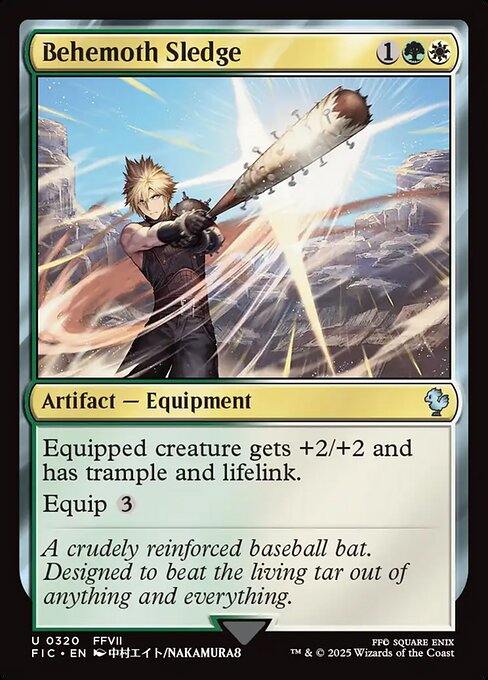 Behemoth Sledge – Final Fantasy Commander (FIC-320) Magic: The Gathering card | LC-REM-20260804-15339524096332-22b8fad5-bb39-4a1b-9f9b-c0c9cf8228bb