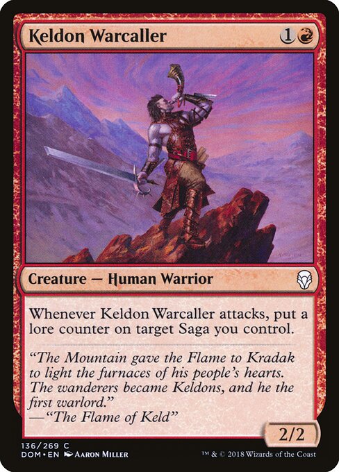 Keldon Warcaller – Dominaria (DOM-136) Magic: The Gathering card | LC-REM-20260804-15150768521548-22d2e230-2d60-402d-98e4-0f33d2f27c56