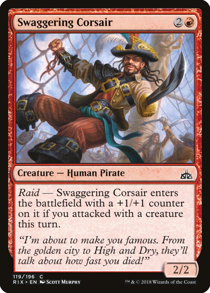 Swaggering Corsair - Rivals of Ixalan (Common) [RIX-119]