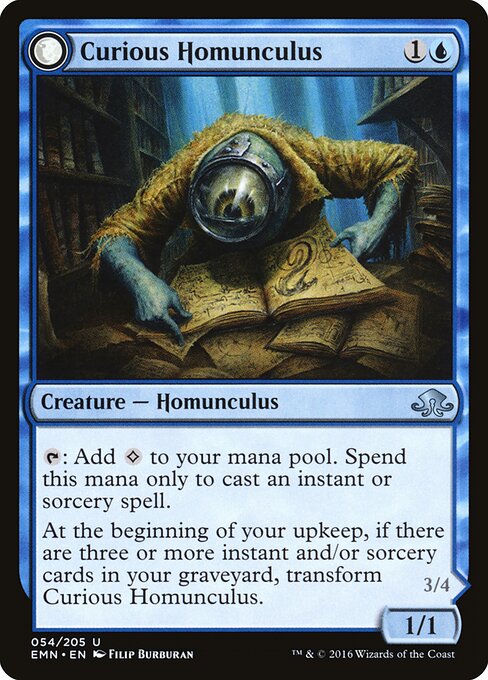 Curious Homunculus // Voracious Reader – Eldritch Moon (EMN-54) Magic: The Gathering card | LC-REM-20260804-15151037022540-22e816af-df55-4a3f-a6e7-0ff3bb1b45b5