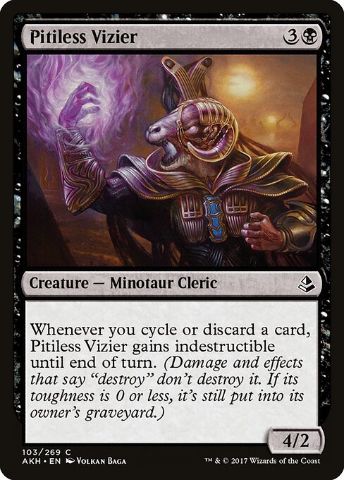 Pitiless Vizier – Amonkhet (AKH-103) Magic: The Gathering card