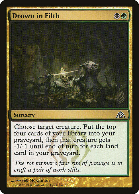 Drown in Filth – Dragon's Maze (DGM-67) Magic: The Gathering card