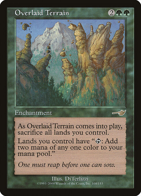 Overlaid Terrain – Nemesis (NEM-108) Magic: The Gathering card