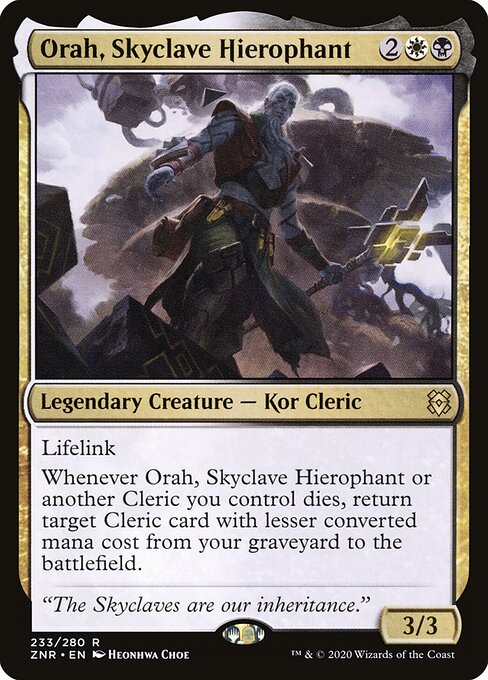 Orah, Skyclave Hierophant – Zendikar Rising (ZNR-233) Magic: The Gathering card
