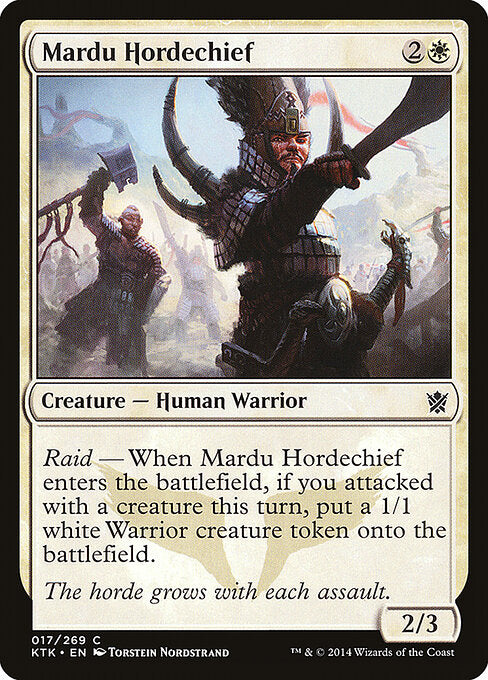 Mardu Hordechief – Khans of Tarkir (KTK-17) Magic: The Gathering card