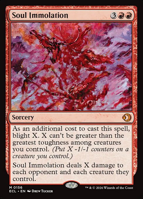 Soul Immolation – Lorwyn Eclipsed (ECL-156) Magic: The Gathering card