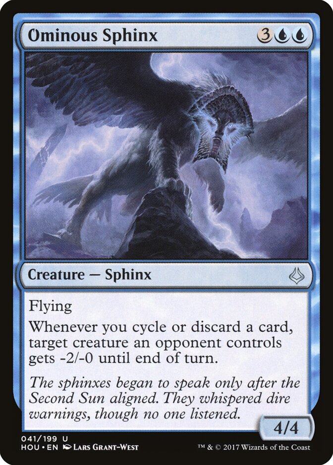 Ominous Sphinx - Hour of Devastation (Uncommon) [HOU-41]