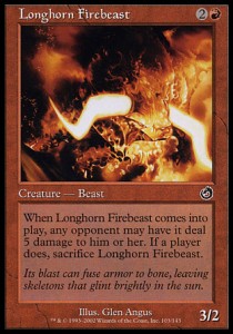 Longhorn Firebeast - Torment (Common) [TOR-103] Imagen principal del producto