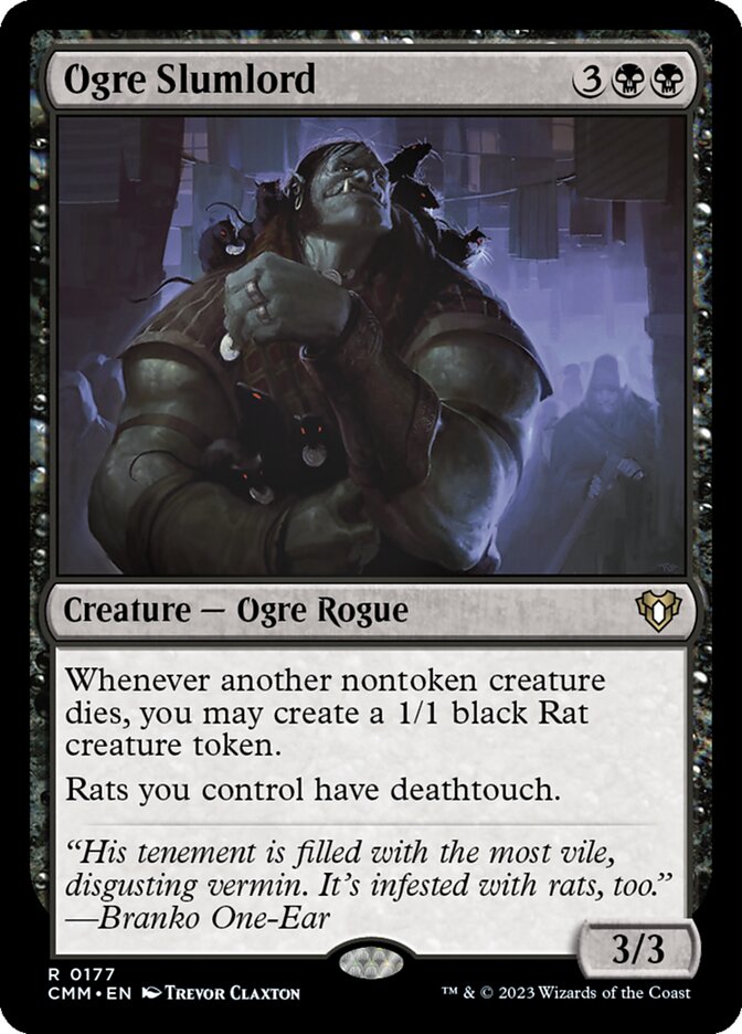Magic-kaart Ogre Slumlord CMM-177 uit Commander Masters (Rare)