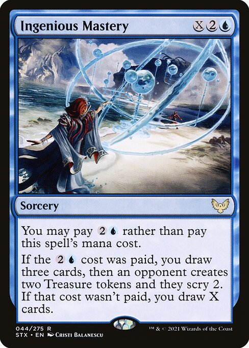 Ingenious Mastery – Strixhaven: School of Mages (STX-44) Magic: The Gathering card