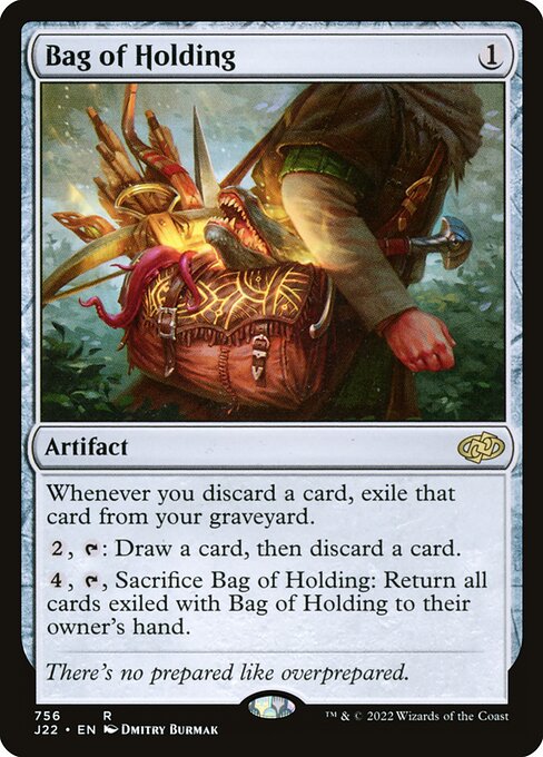 Bag of Holding – Jumpstart 2022 (J22-756) Magic: The Gathering card