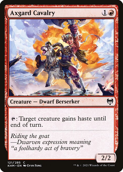 Axgard Cavalry – Kaldheim (KHM-121) Magic: The Gathering card Main image