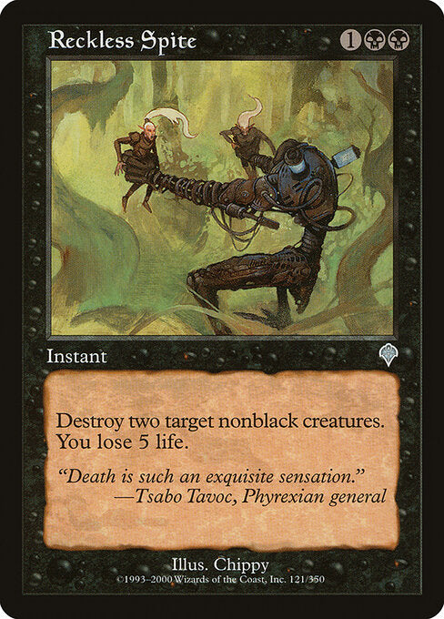 Reckless Spite – Invasion (INV-121) Magic: The Gathering card Hoofdafbeelding