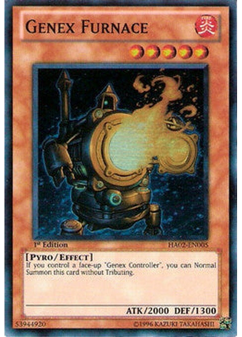 Genex Furnace — Hidden Arsenal 2 (HA02-005) Yu-Gi-Oh! card Imagen principal del producto