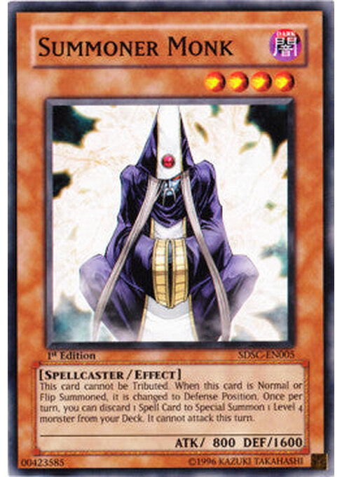 Summoner Monk — Structure Deck: Spellcaster's Command (SDSC-005) Yu-Gi-Oh! card Main image