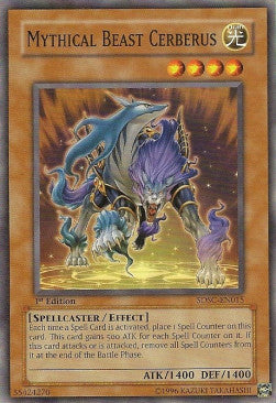 Mythical Beast Cerberus - Structure Deck: Spellcaster's Command (Common) [SDSC-015] Hover Image