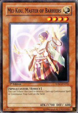 Mei-Kou, Master of Barriers - Structure Deck: Spellcaster's Command (Common) [SDSC-016] Immagine principale del prodotto