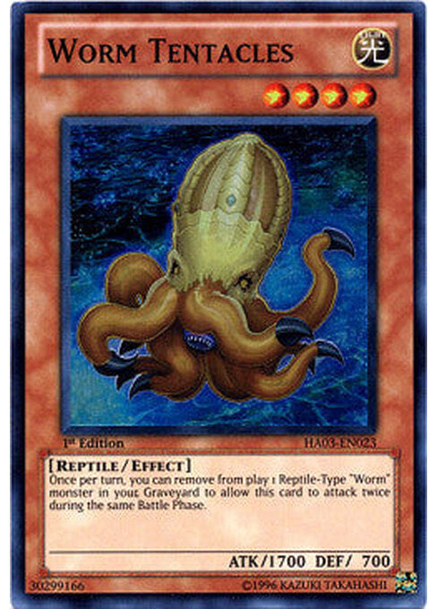 Worm Tentacles — Hidden Arsenal 3 (HA03-023) Yu-Gi-Oh! card Imagen principal del producto
