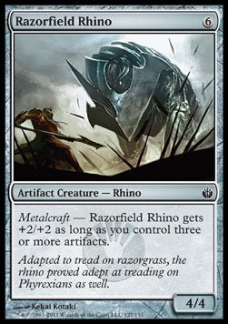 Razorfield Rhino - Mirrodin Besieged (Common) [MBS-127] Hauptbild
