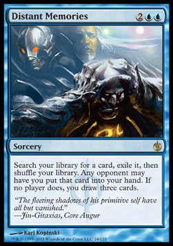 Distant Memories - Mirrodin Besieged (Rare) [MBS-24] Imagen principal del producto