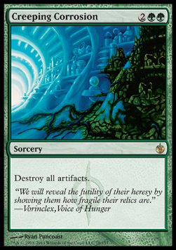 Creeping Corrosion - Mirrodin Besieged (Rare) [MBS-78] Imagen principal del producto