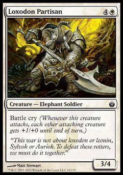 Loxodon Partisan - Mirrodin Besieged (Common) [MBS-12]